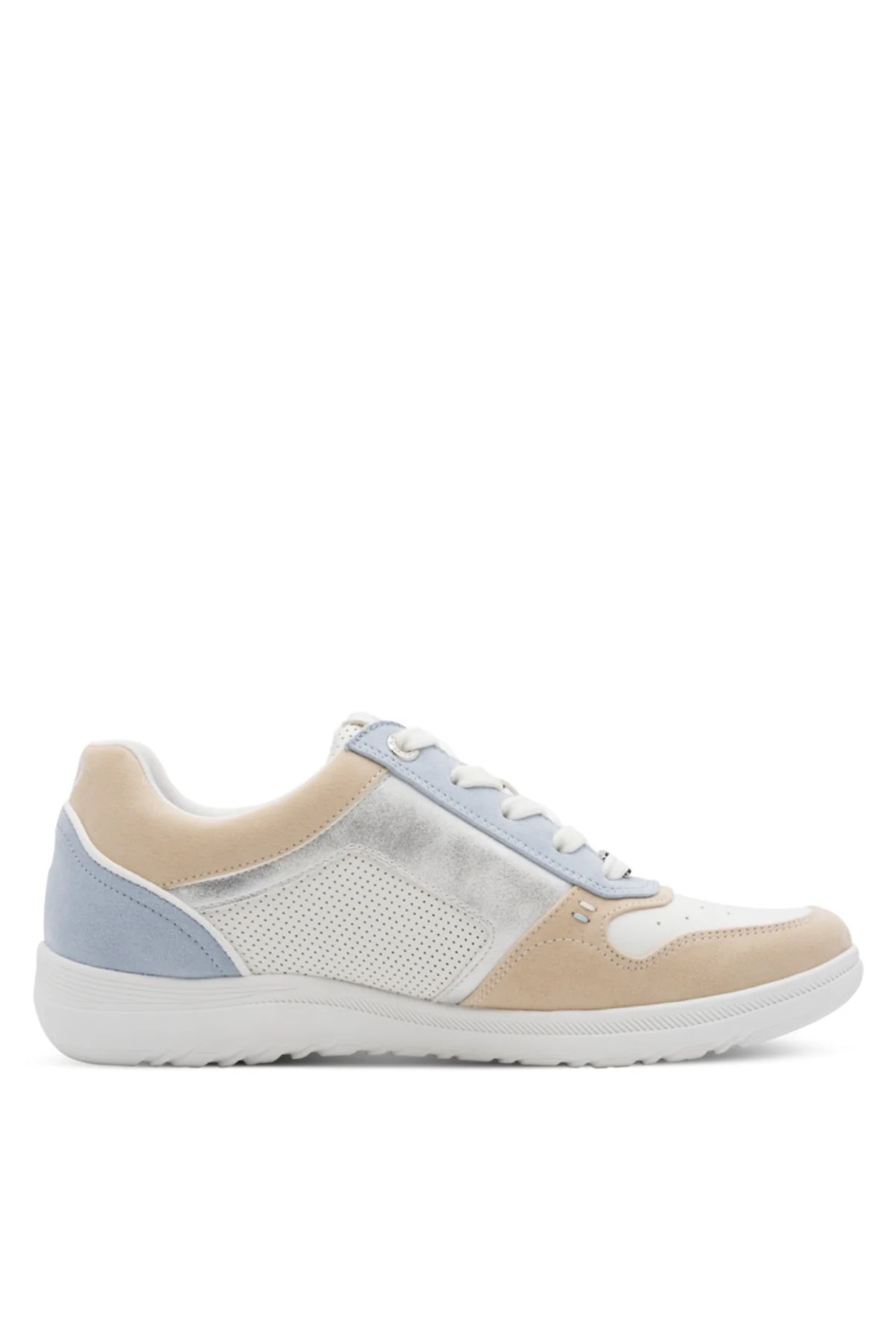 MARCO TOZZI Side Zip Trainer - Blue Combi - Image 3