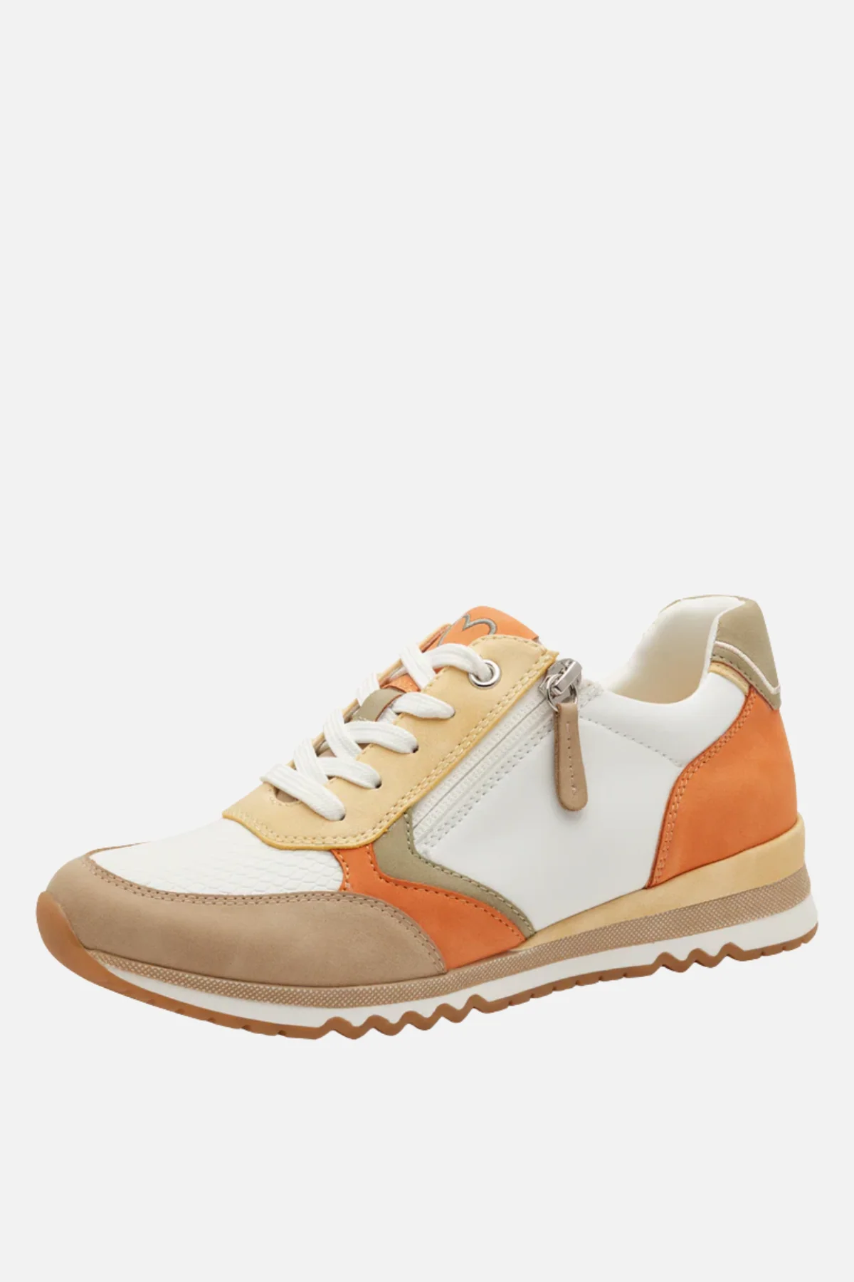 MARCO TOZZI Women's Side Zip Trainers - Peach