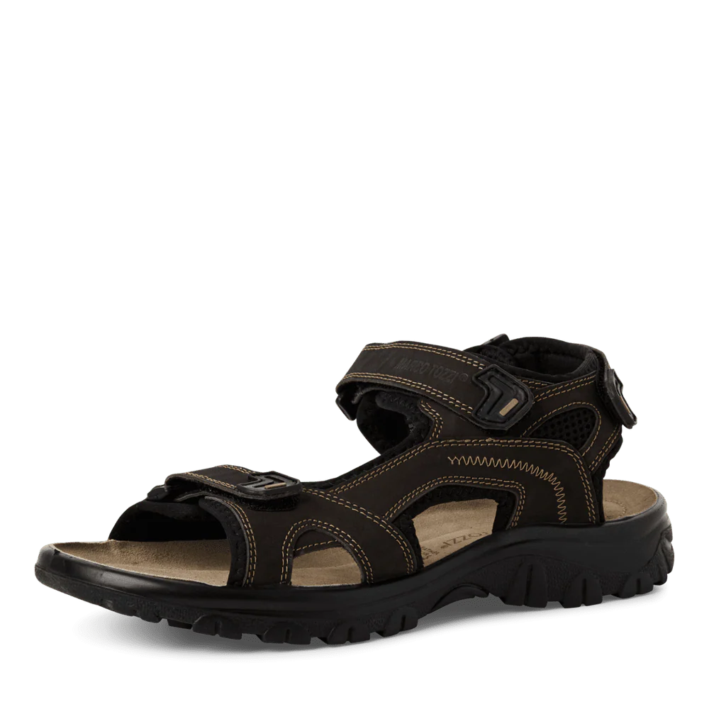 MARCO TOZZI Men's Velcro Sandal - Brown