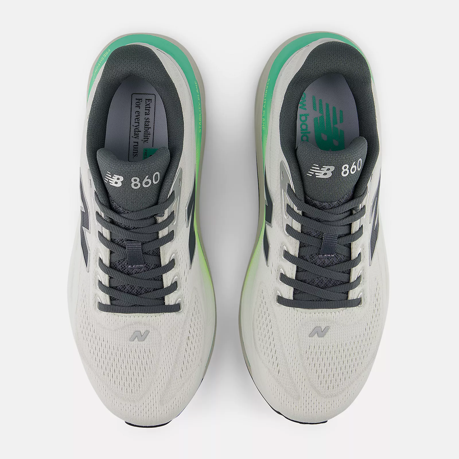 NEW BALANCE Men's Fresh Foam X 860 v15 Shoes - White | M8603TW - Image 4