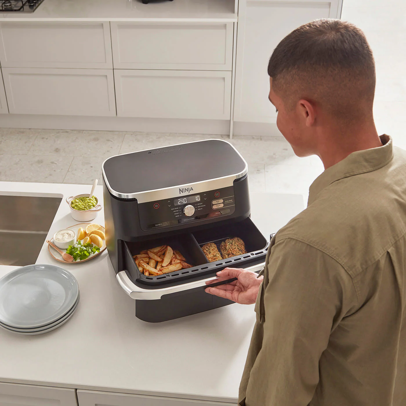 NINJA Foodi FlexDrawer Dual Air Fryer 10.4L AF500UK - Image 3