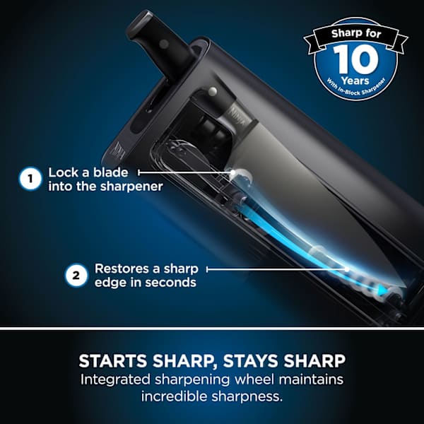NINJA Foodi StaySharp Knife Block with Integrated Sharpener – 5Pc Set - Image 4
