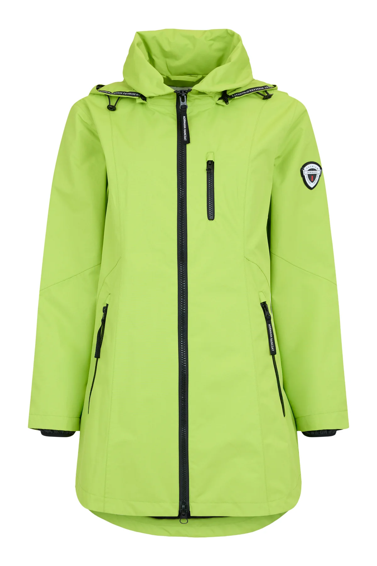 NORMANN Waterproof Hooded Raincoat - Lime - Image 2