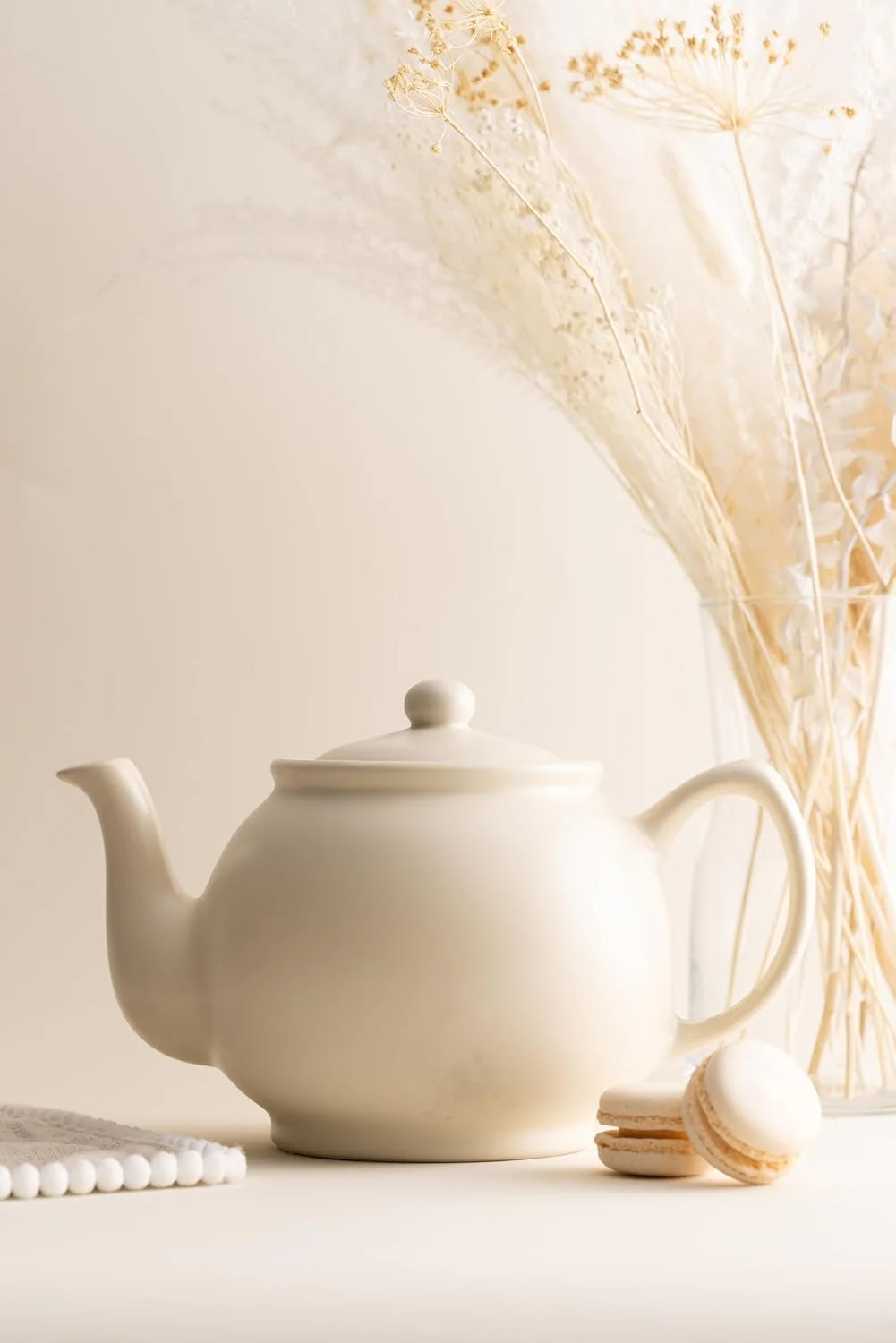PRICE & KENSINGTON Matt Cream 6cup Teapot 1100ml - Image 3