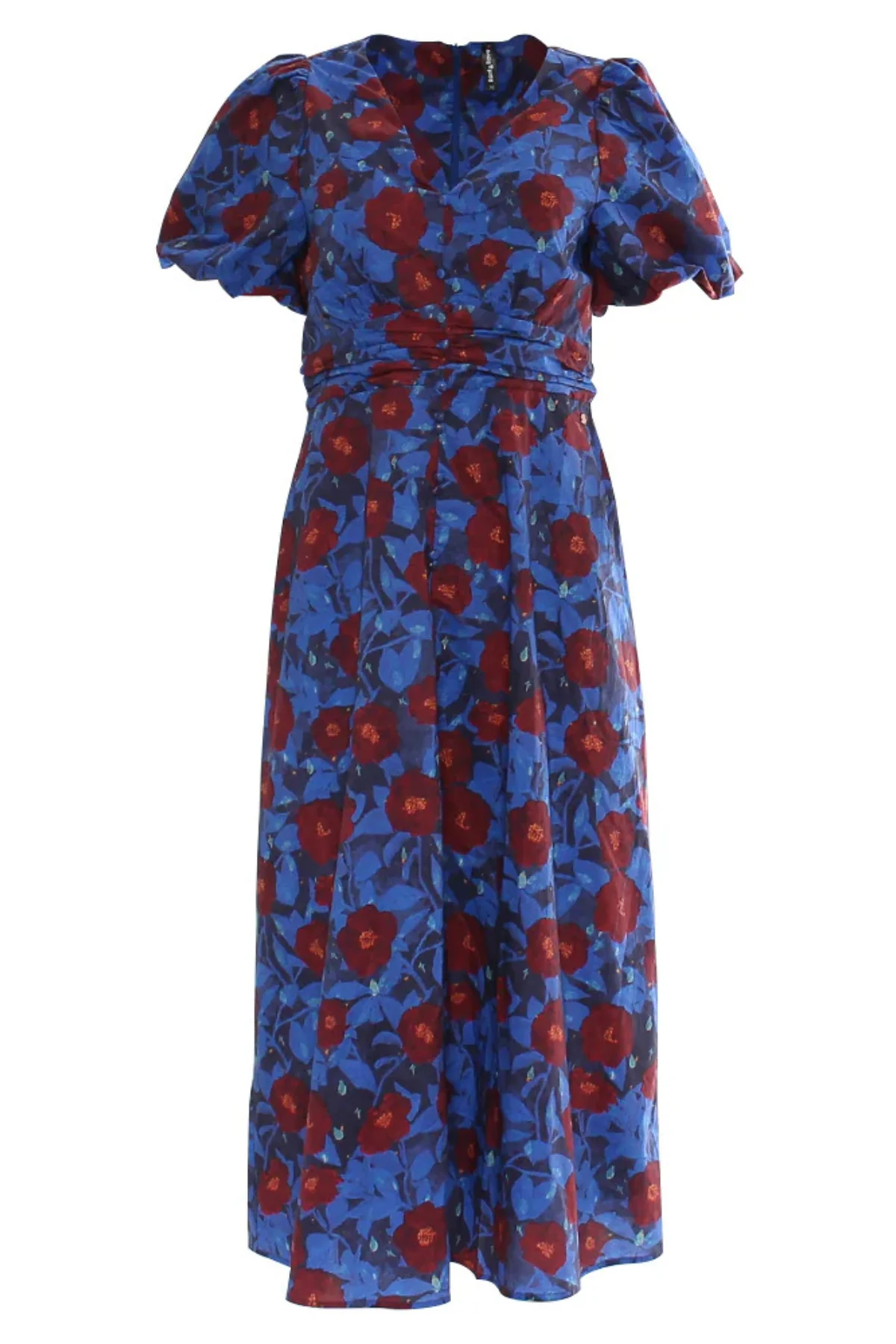 RANT & RAVE Kamilia Floral Midi Dress - Blue - Image 3