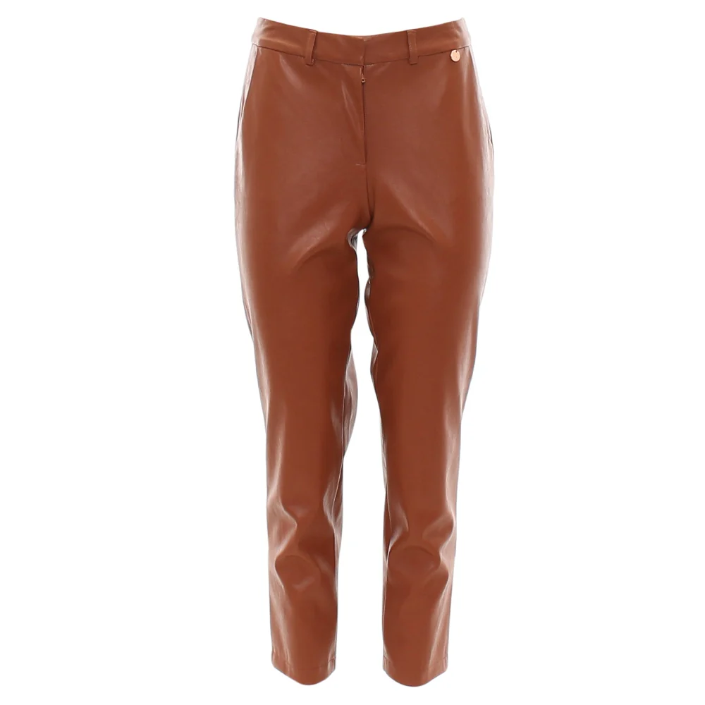RANT & RAVE : Lina Faux Leather Pants - Tan - Image 4