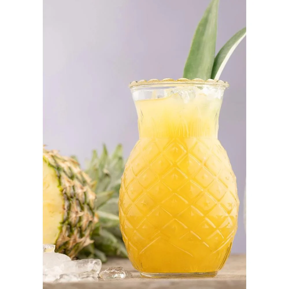 RAVENHEAD Entertain Pineapple-Shaped Tropical Cocktail Glasses – Set of 2 - Image 2