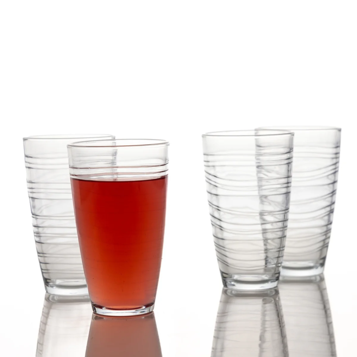 RAVENHEAD Essentials Swirl Super Hiball Set Of 4 Glasses - 48cl - Image 2
