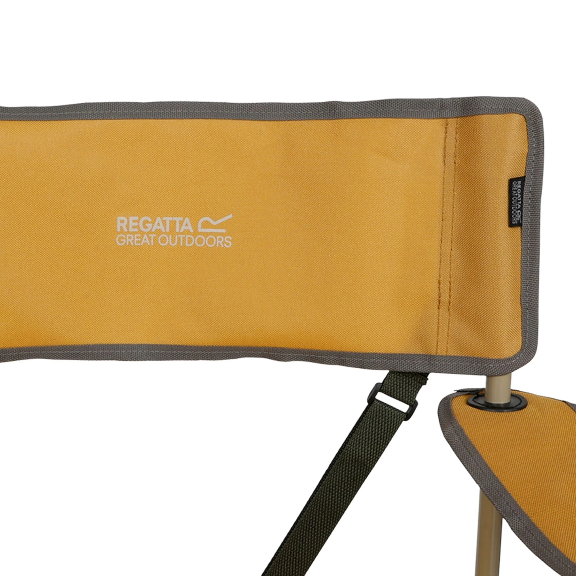 REGATTA Adult Isla II Lightweight Folding Chair - Mustard - Image 4