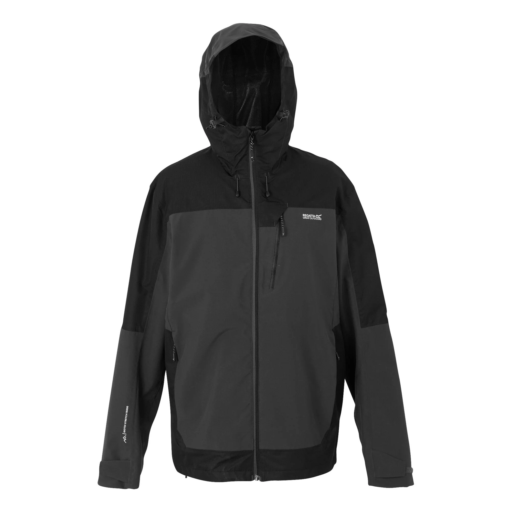 REGATTA Men's Highton IV Stretch Waterproof Jacket - Ash Black - Image 10
