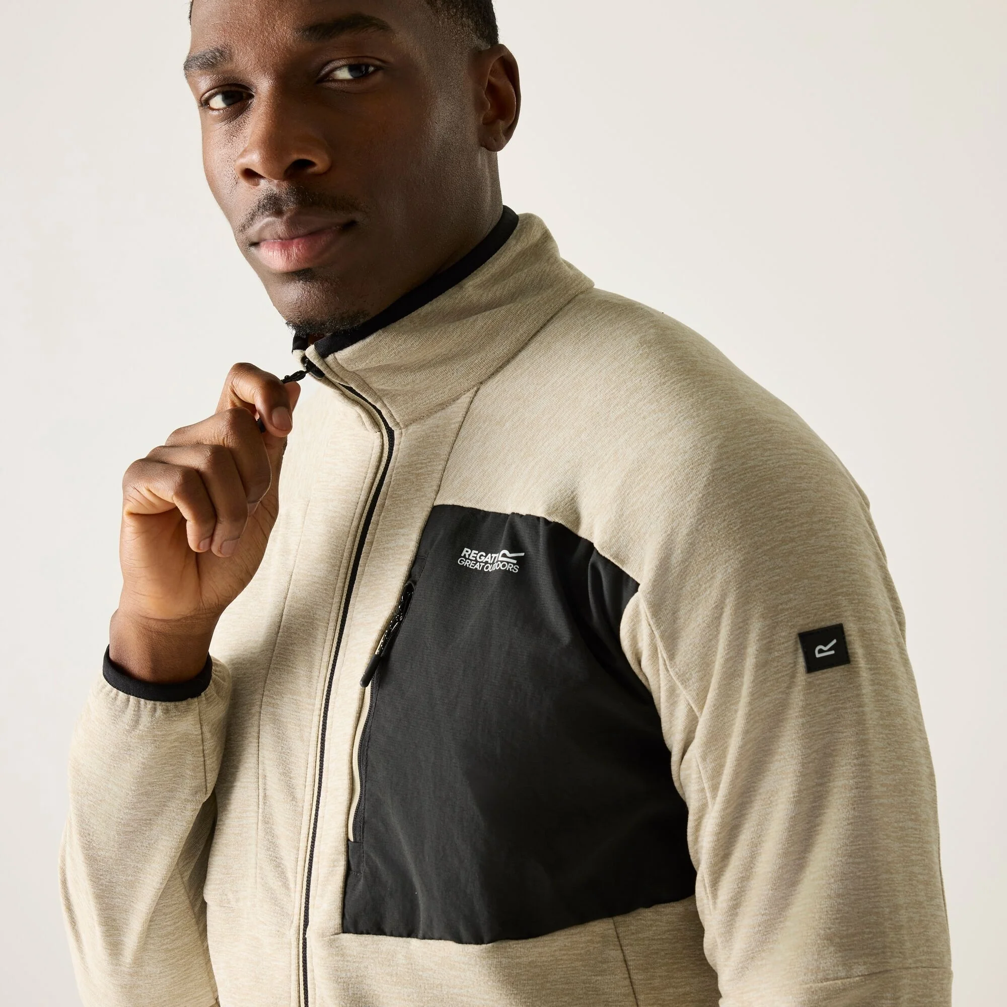 REGATTA Men's Scaris Full Zip Fleece - Stone - Image 4