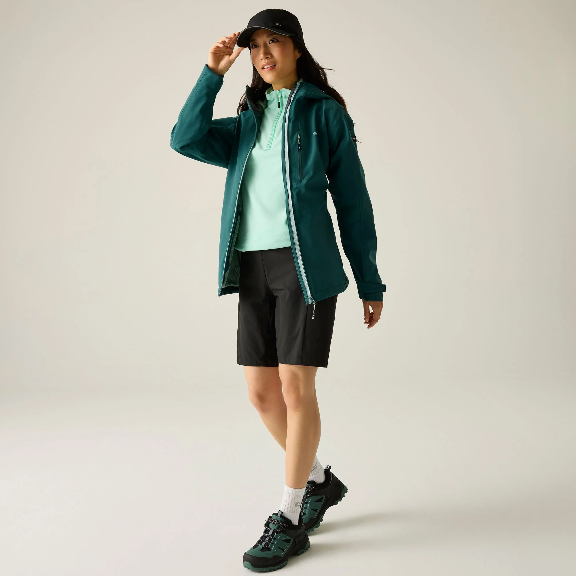 REGATTA Women's Birchdale II Waterproof Jacket - Teal - Image 3