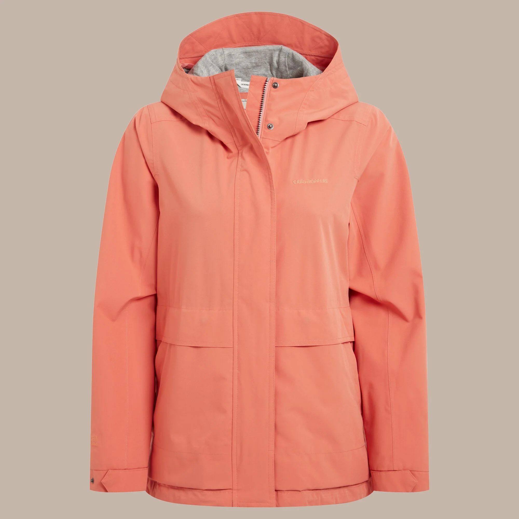 CRAGHOPPERS Women's Cinquefoil Waterproof Jacket - Coral - Image 11