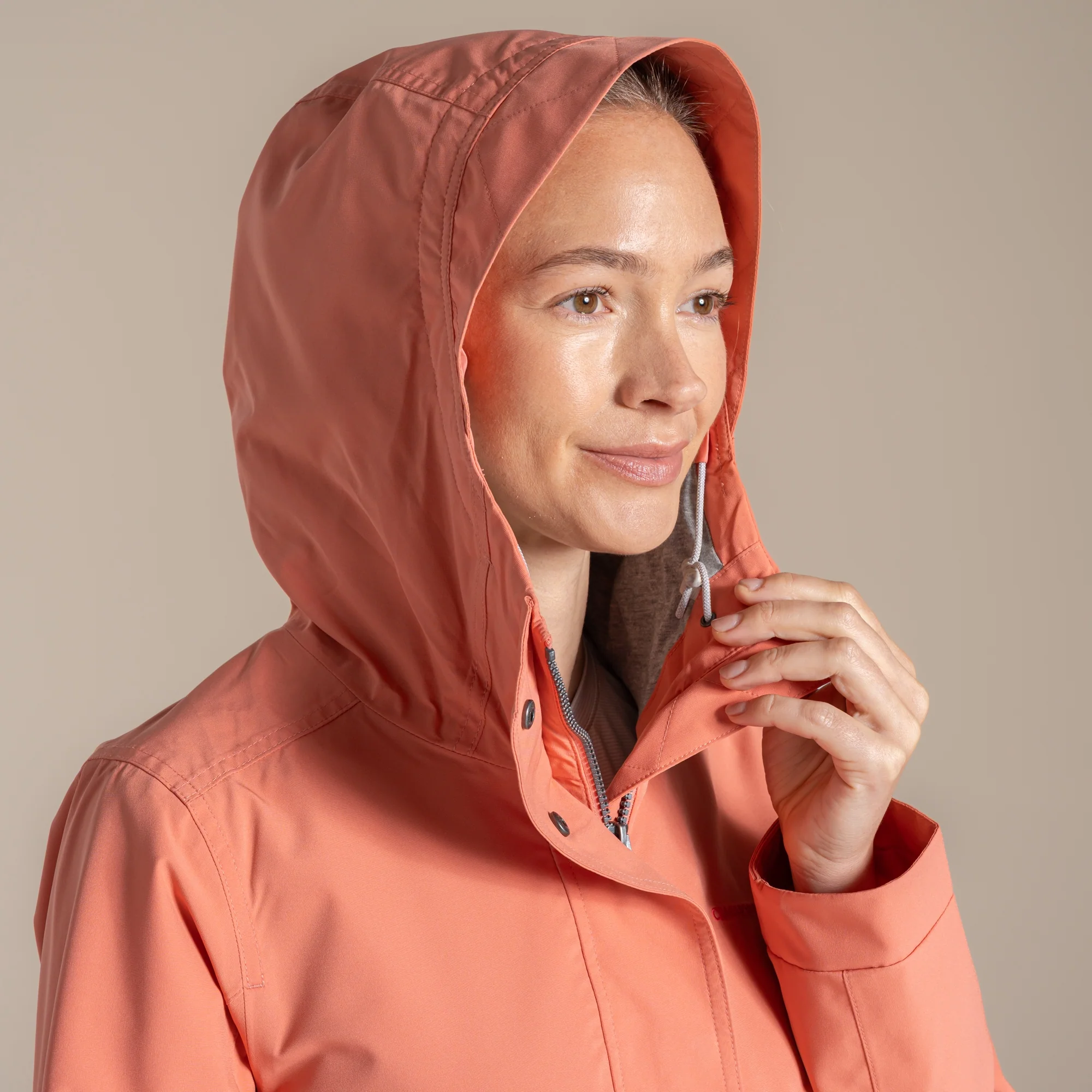 CRAGHOPPERS Women's Cinquefoil Waterproof Jacket - Coral - Image 9