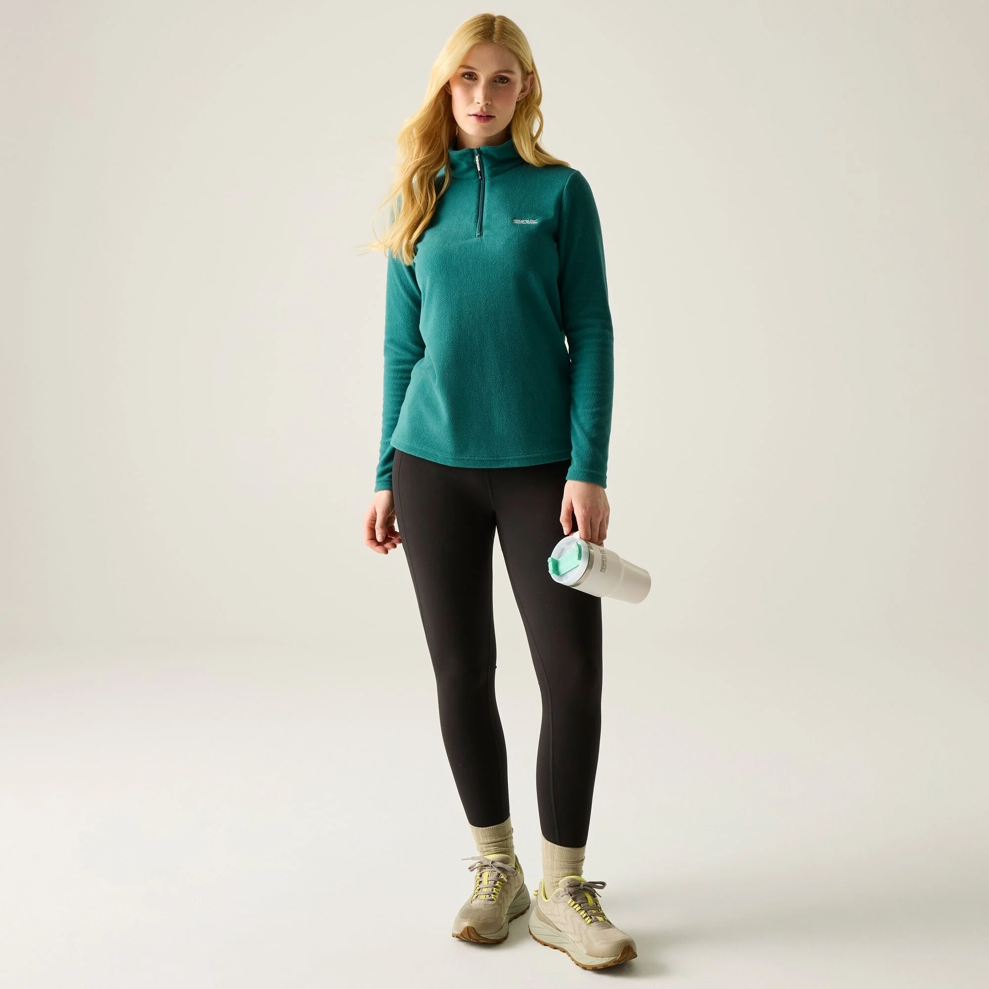 REGATTA Women's Sweethart Lightweight Half-Zip Fleece - Teal - Image 3