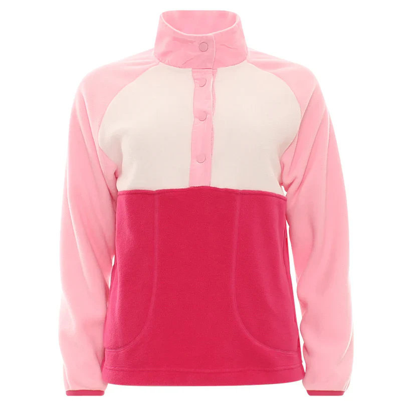RELAX & RENEW Emerson Half Zip Fleece - Pink Multi - Image 4