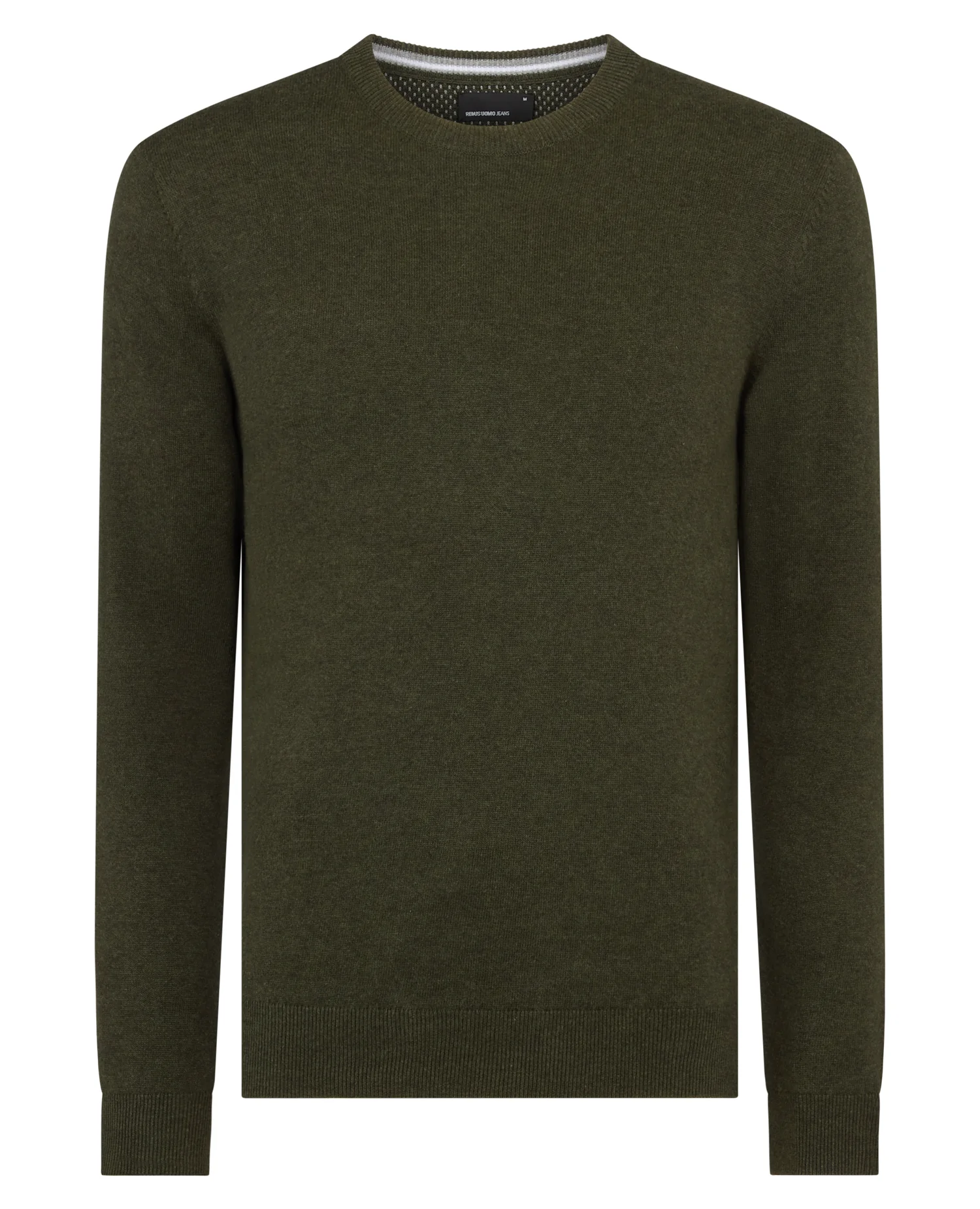 REMUS UOMO Crew Neck Sweater - Khaki - Image 5