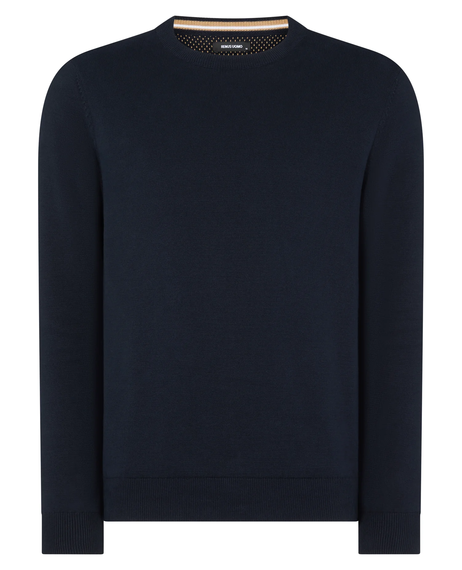 REMUS UOMO Crew Neck Sweater - Navy - Image 5