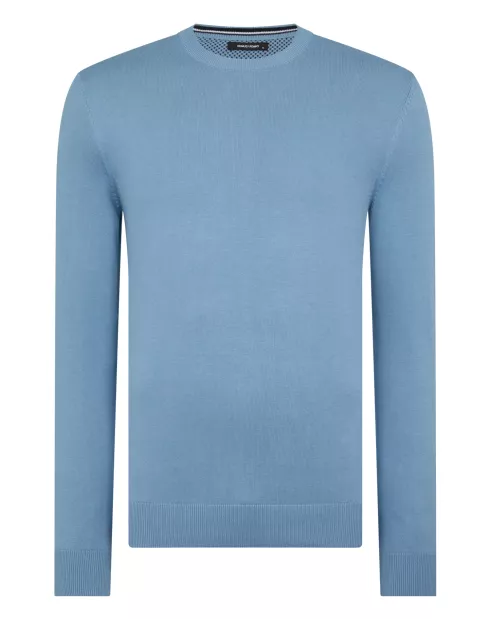 REMUS UOMO Crew Neck Sweater - Sky Blue