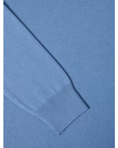 REMUS UOMO Crew Neck Sweater - Sky Blue - Image 3