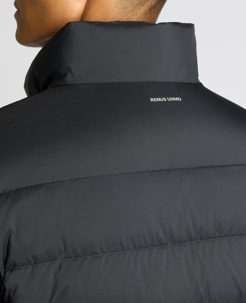 REMUS UOMO Kane Quilted Jacket - Navy - Image 4