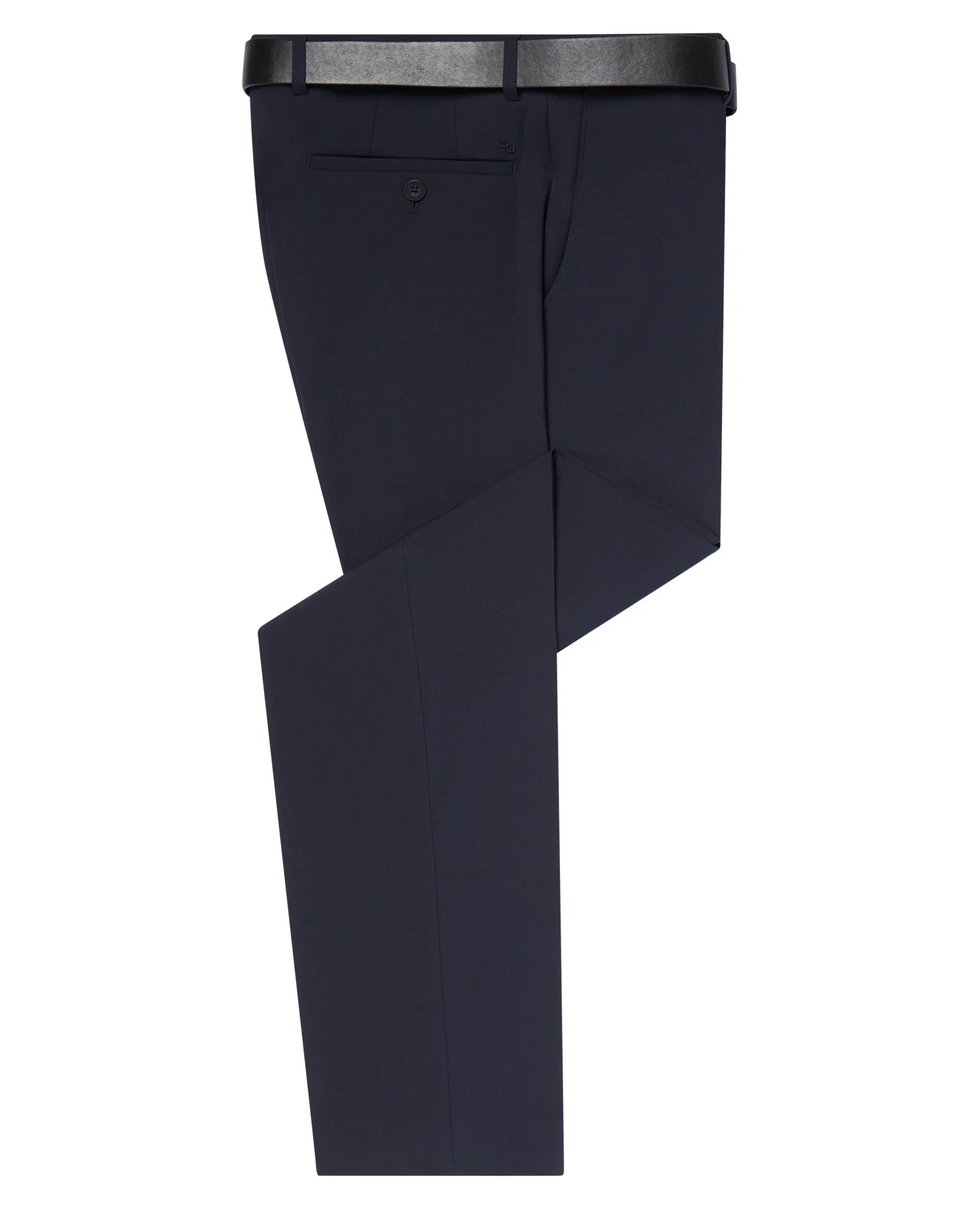 REMUS UOMO Leroy Dress Trousers with a Belt - Navy - Image 6