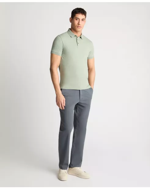 REMUS UOMO Men's 3 Button Polo - Light Green - Image 2