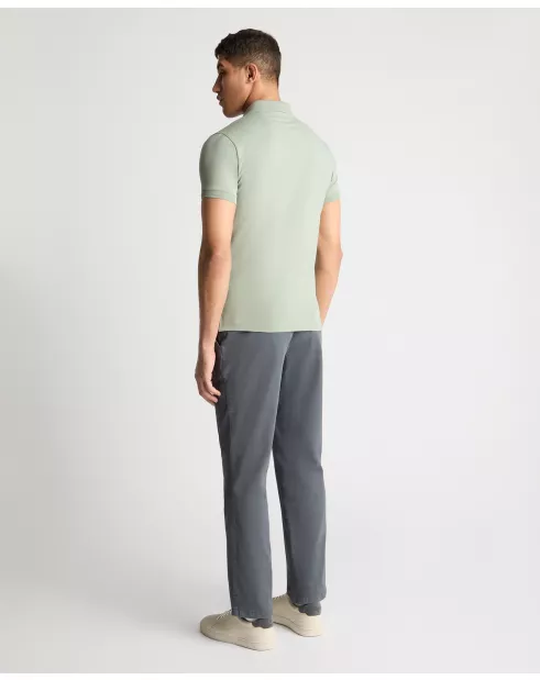 REMUS UOMO Men's 3 Button Polo - Light Green - Image 3