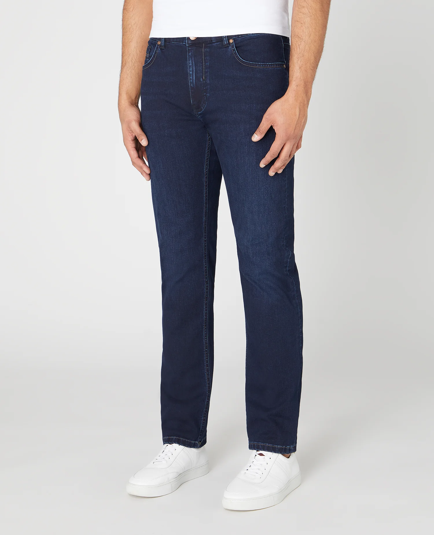 REMUS UOMO Rogan Straight Leg Jeans - Navy