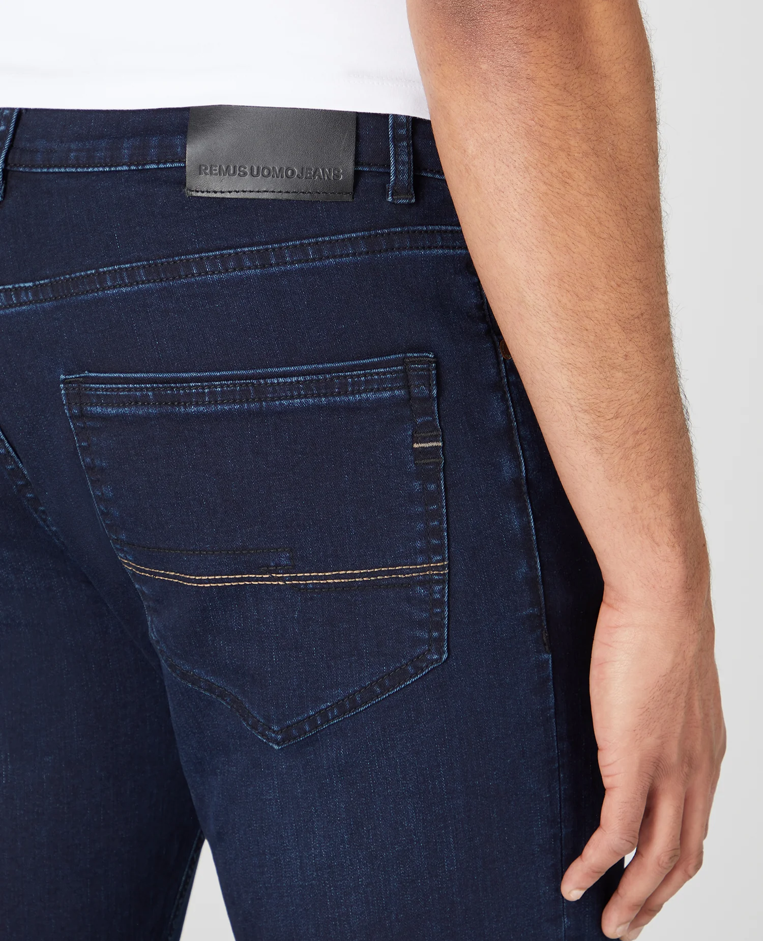 REMUS UOMO Rogan Straight Leg Jeans - Navy - Image 2