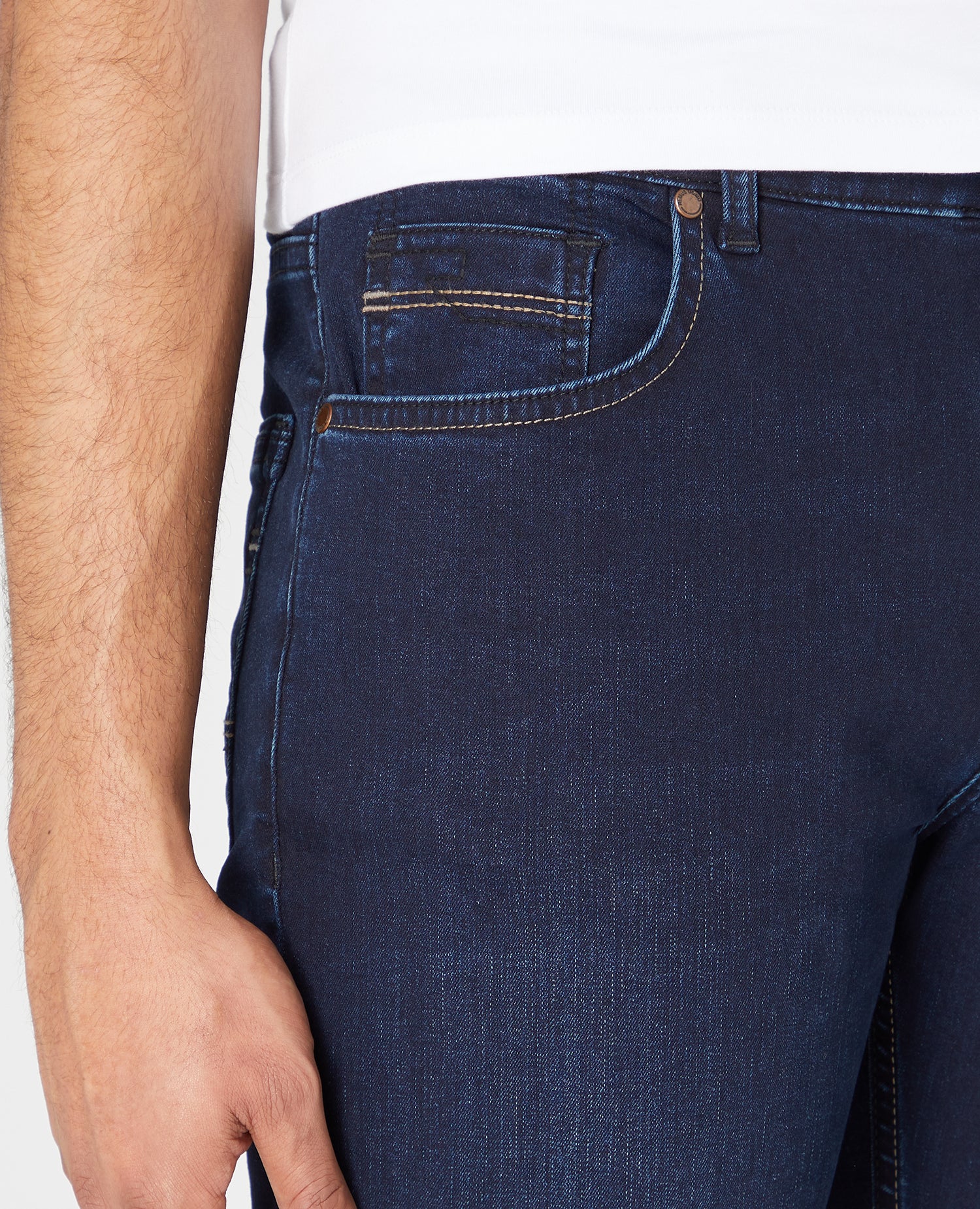 REMUS UOMO Rogan Straight Leg Jeans - Navy - Image 3