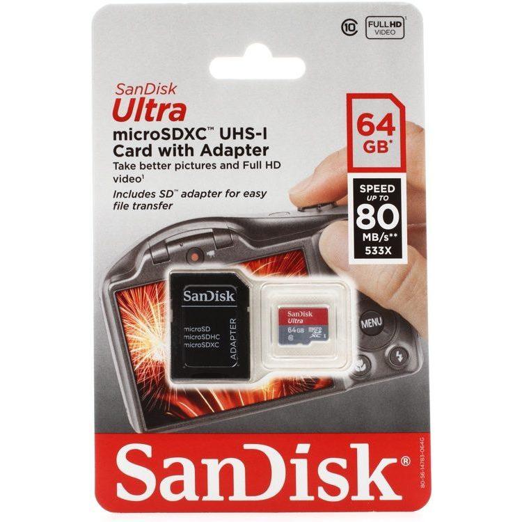 SanDisk Ultra microSDHC Card with Adapter - Image 3