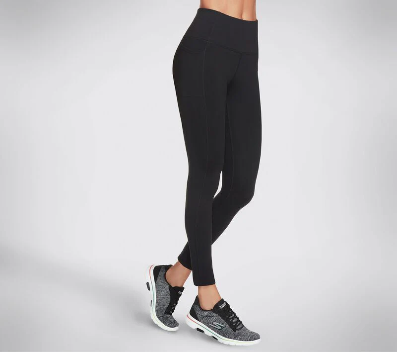 SKECHERS : GoWalk Ladies Leggings - Black - Image 3