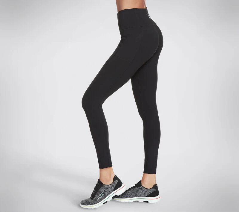 SKECHERS : GoWalk Ladies Leggings - Black - Image 4