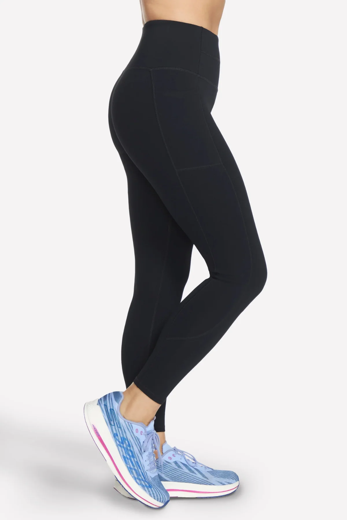SKECHERS Go Walk High Waist 7/8 Legging - Black - Image 3