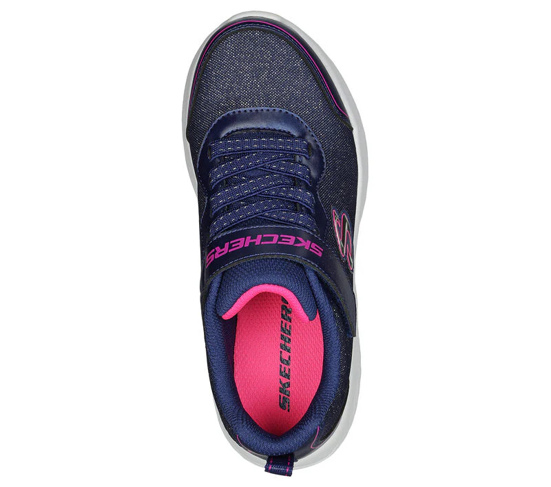 SKECHERS Bounder Girly Groove Glitter Trainers - Navy - Image 2