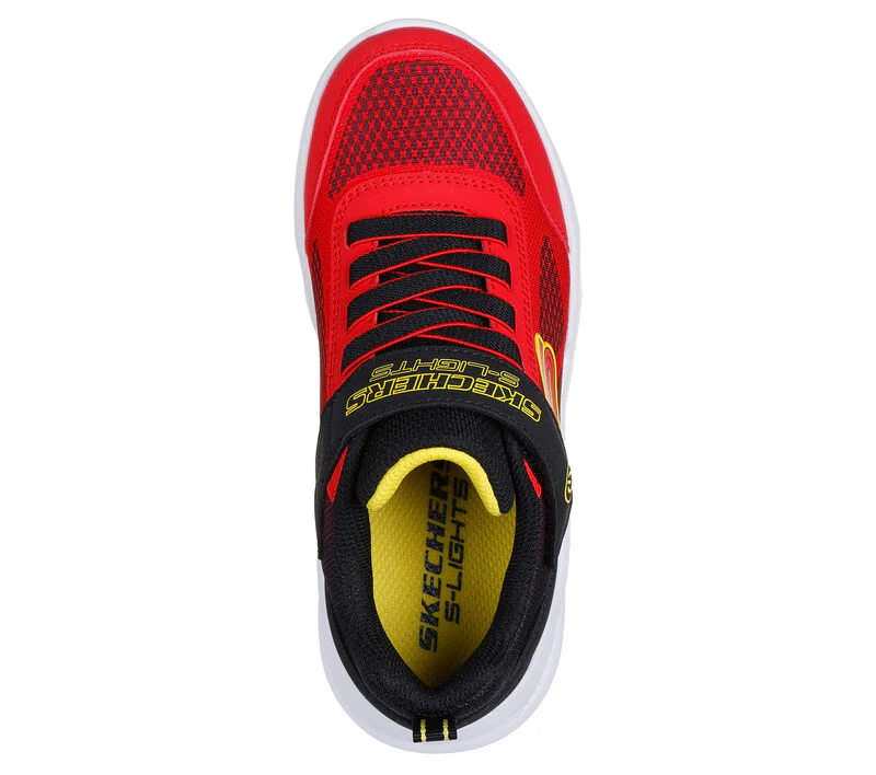 SKECHERS : Boys' Meteor-Lights - Krendox Shoes - Red - Image 4