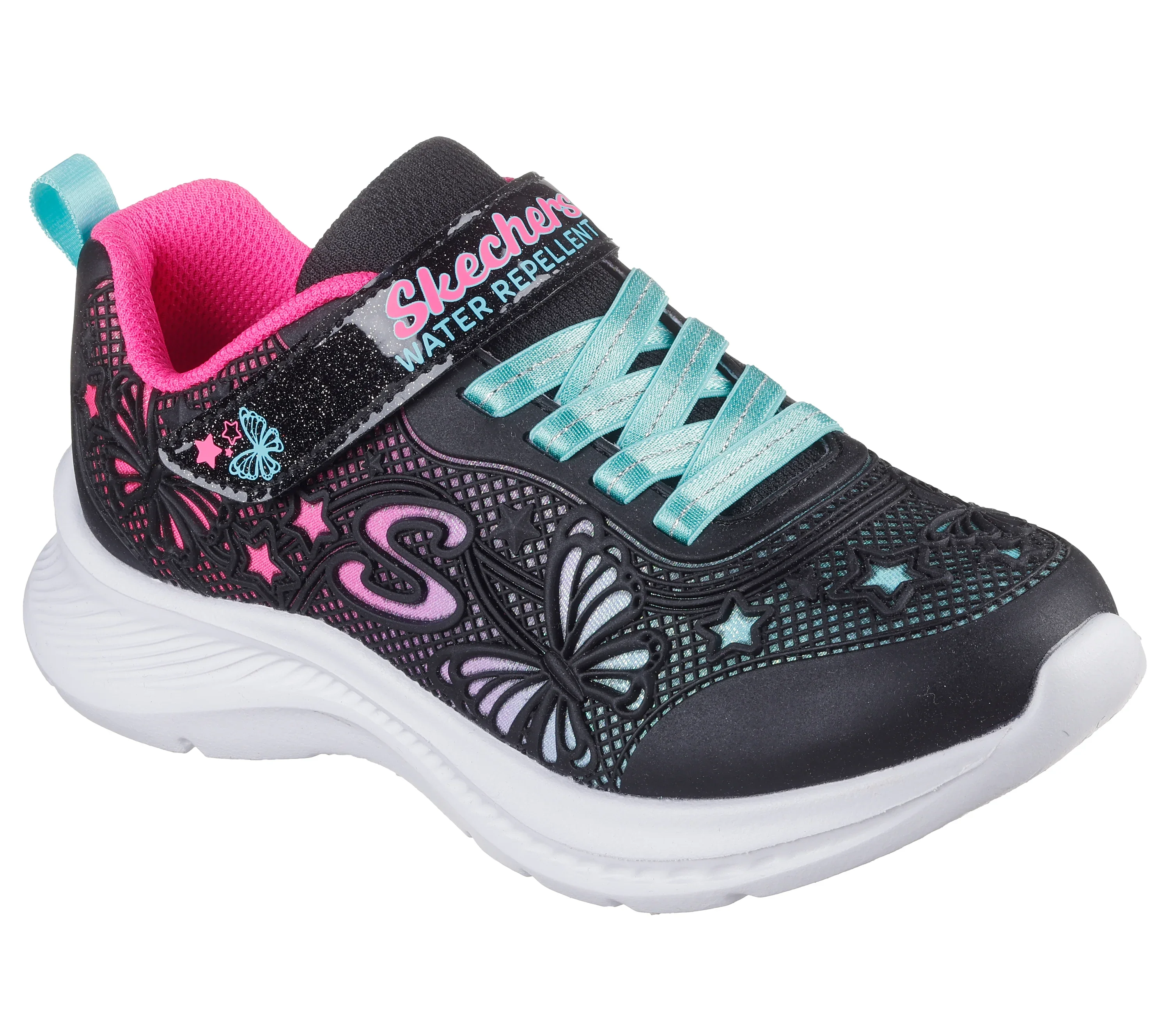SKECHERS Girl's Jumpsters 2.0 - Butterfly Flush Shoes - Image 2