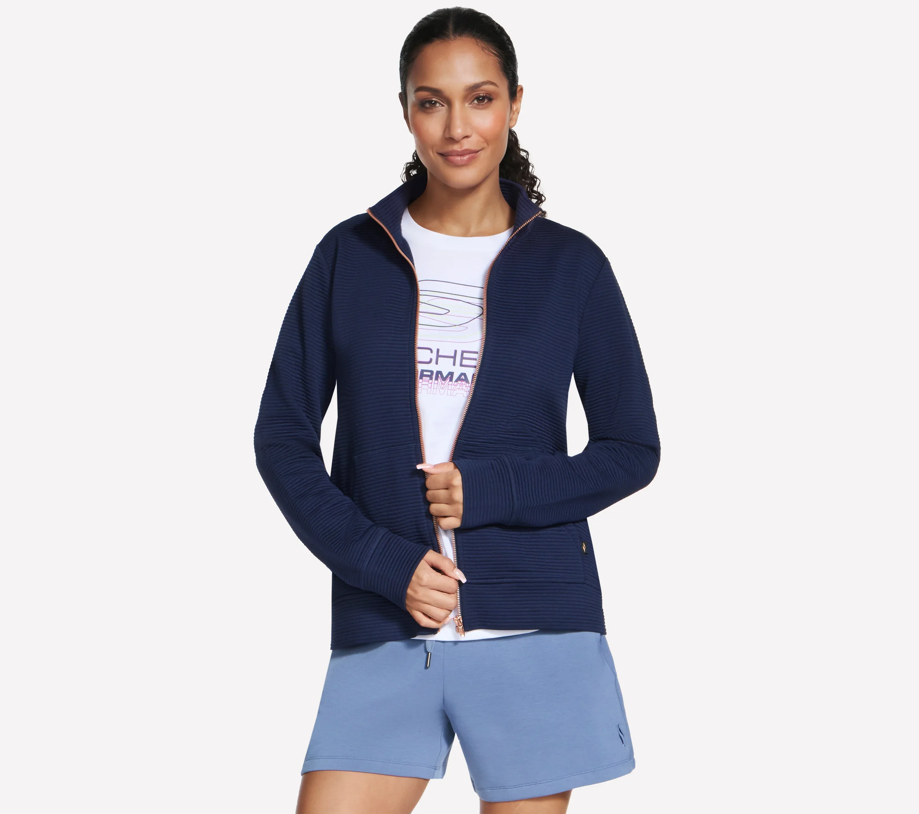 SKECHERS GO WALK Everywhere Jacket - Navy - Image 4