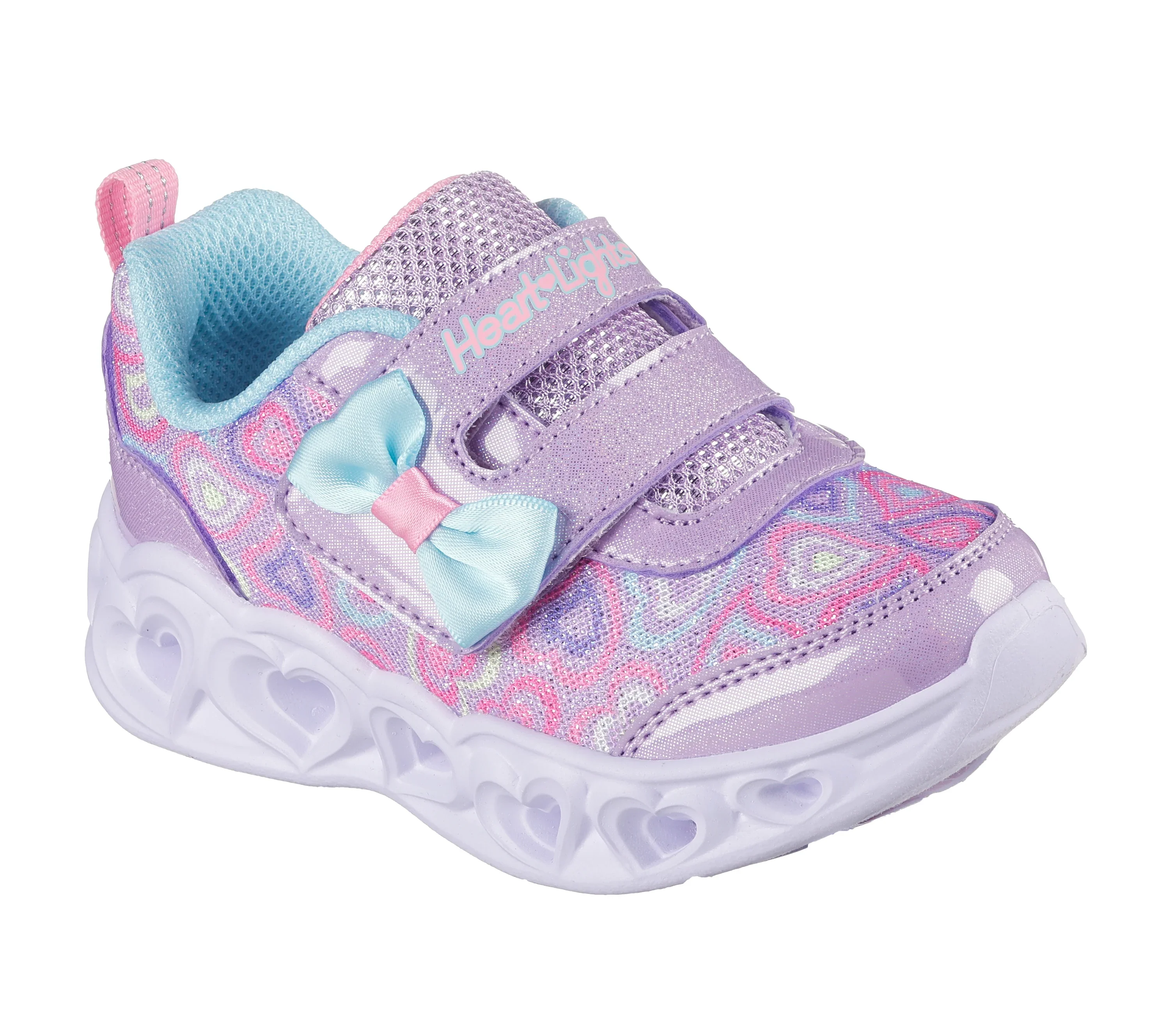 SKECHERS Heart Lights - Boogie Land Infant Girl's Trainers - Lavender - Image 2