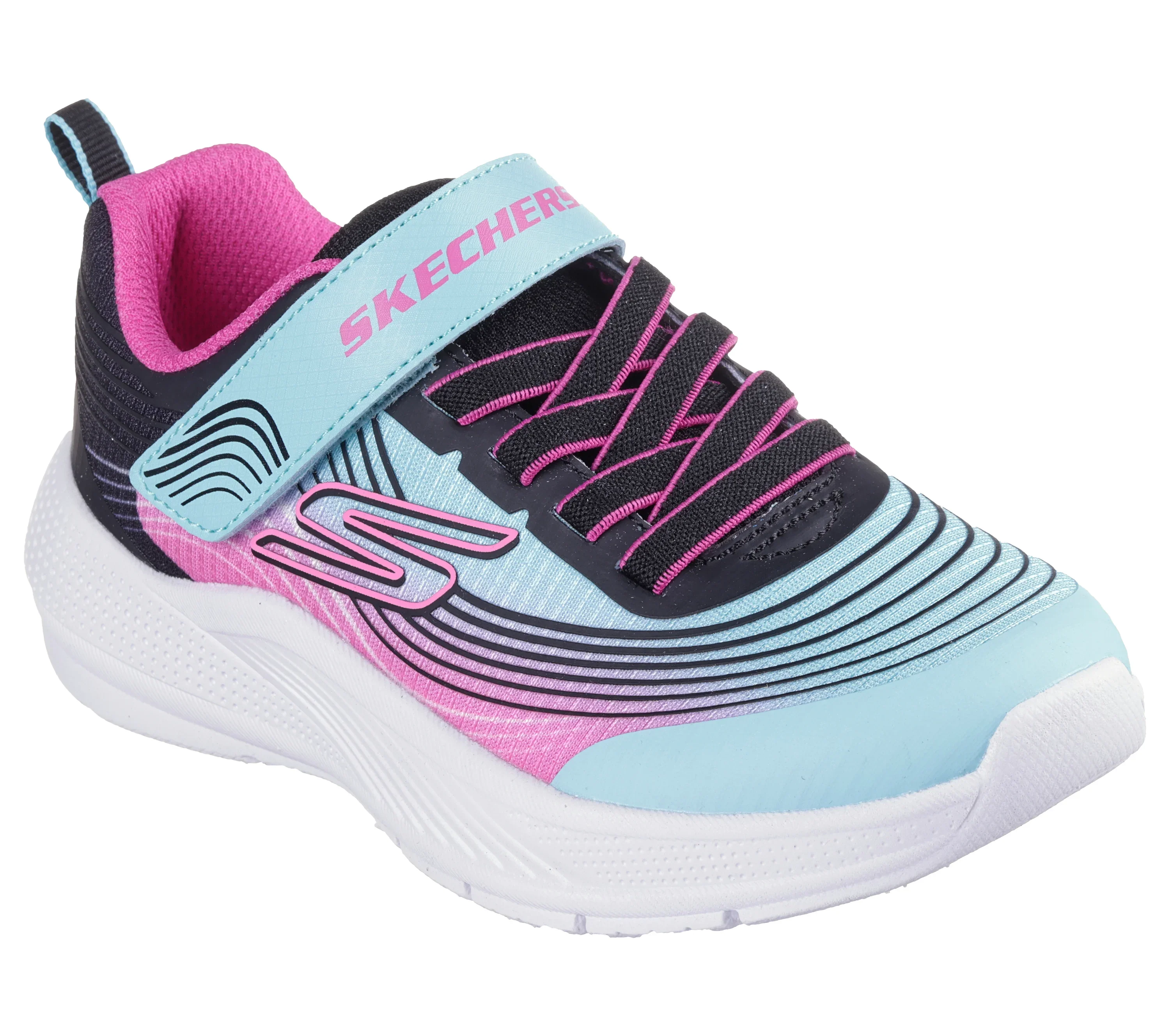SKECHERS Microspec Advance Girl's Trainers - Blue - Image 3