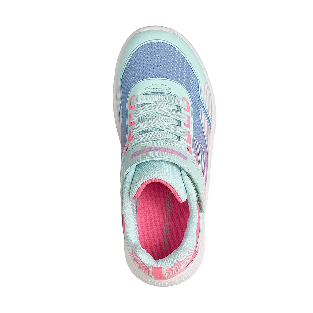 SKECHERS Microspec Advance - Oasis Point Girl's Trainers - Mint | 303657L - Image 3