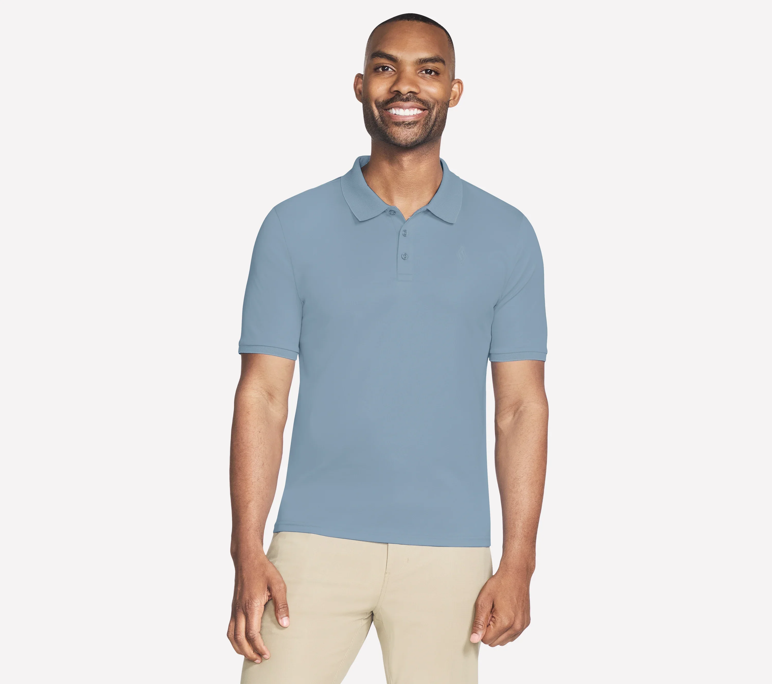 SKECHERS Off Duty Men's Polo Shirt - Blue - Image 2