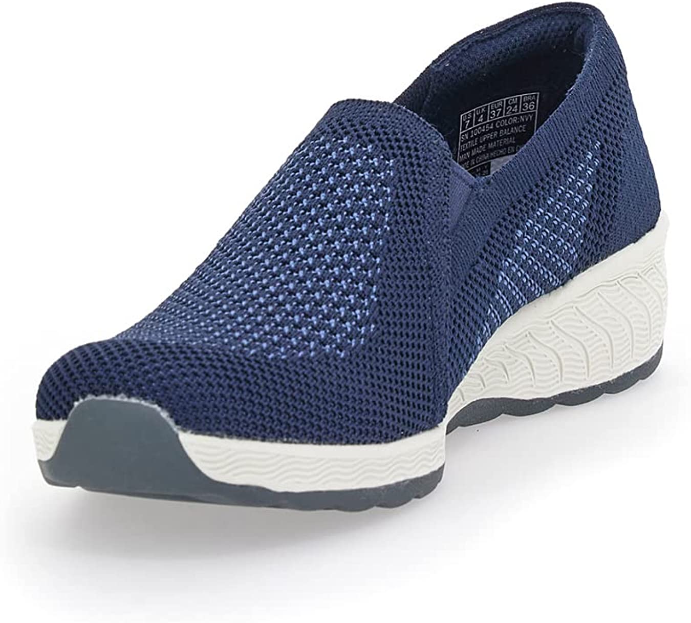 SKECHERS Women's Slip-Ins Relaxed Fit Up Lifted Shoes - Navy - Image 3