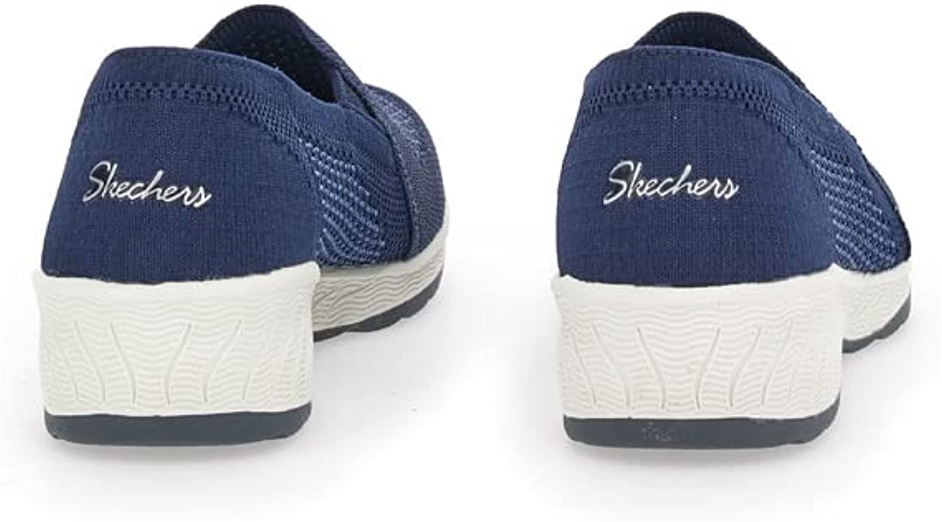 SKECHERS Women's Slip-Ins Relaxed Fit Up Lifted Shoes - Navy - Image 4