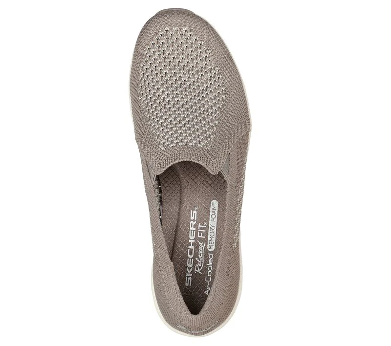 SKECHERS Women's Slip-Ins Relaxed Fit Up Lifted Shoes - Taupe - Image 3