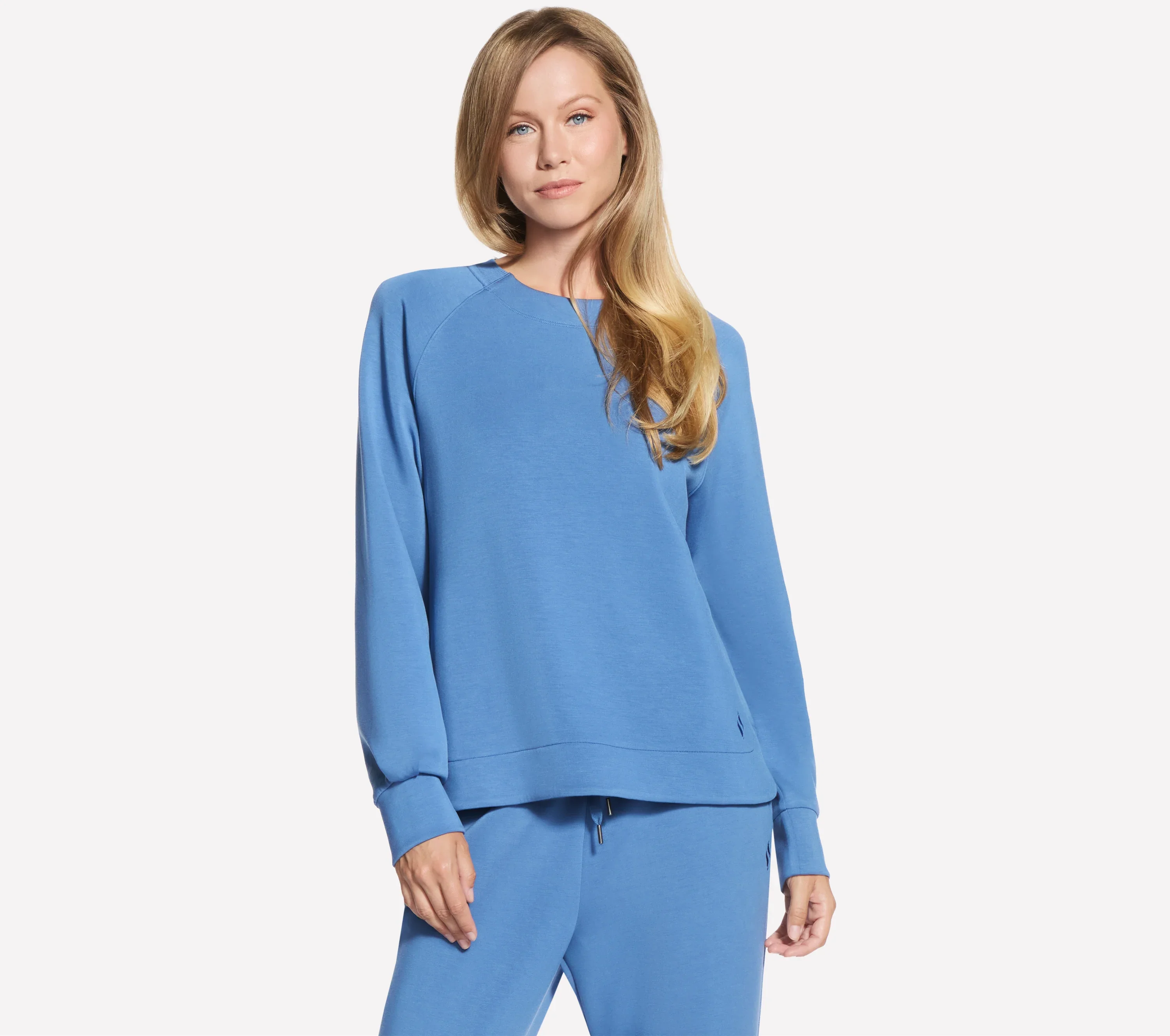 SKECHERS Women's Cozy Luxe Crewneck Sweatshirt - Blue