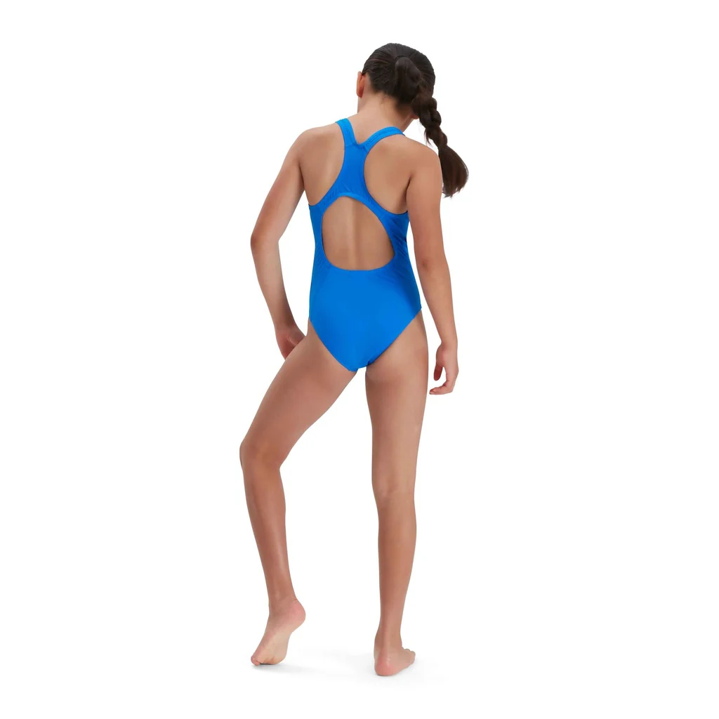 SPEEDO Girl's ECO Endurance+ Medalist Junior Swimsuit - Blue - Image 2