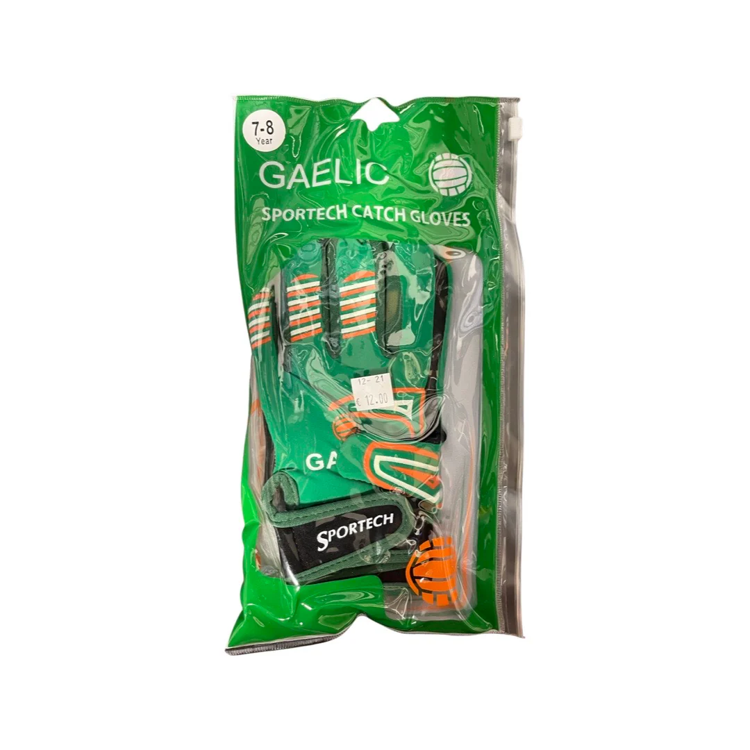 SPORTECH: Junior Catch Gloves Green - Image 3