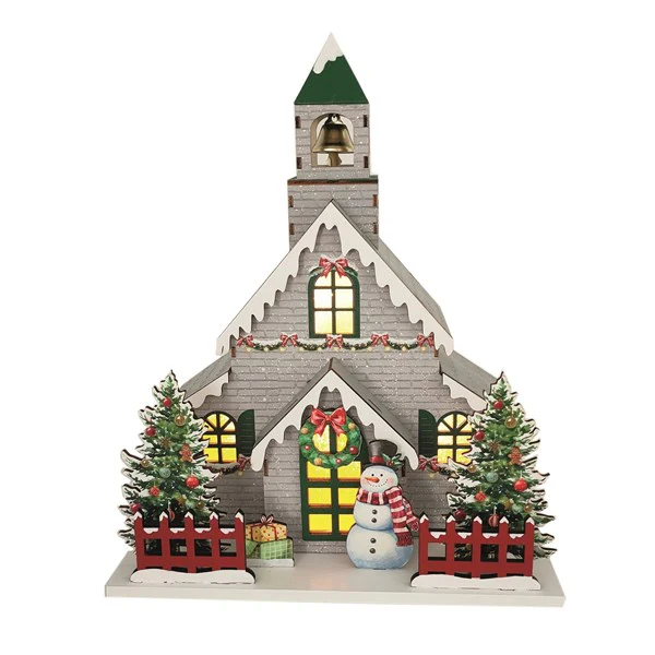 STRAITS LED Christmas Church - Grey - Image 2